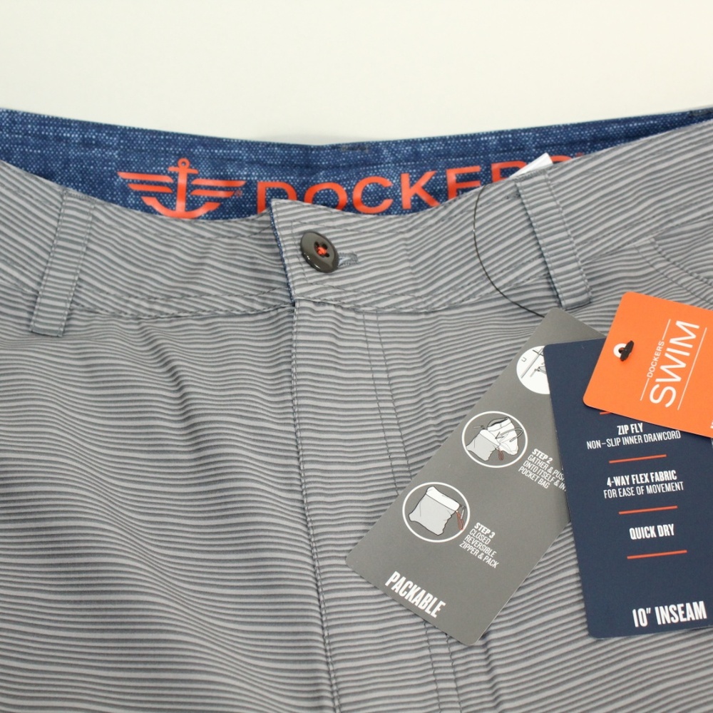 NWT Dockers Men's Swim Shorts 30 - Picture 4 of 8